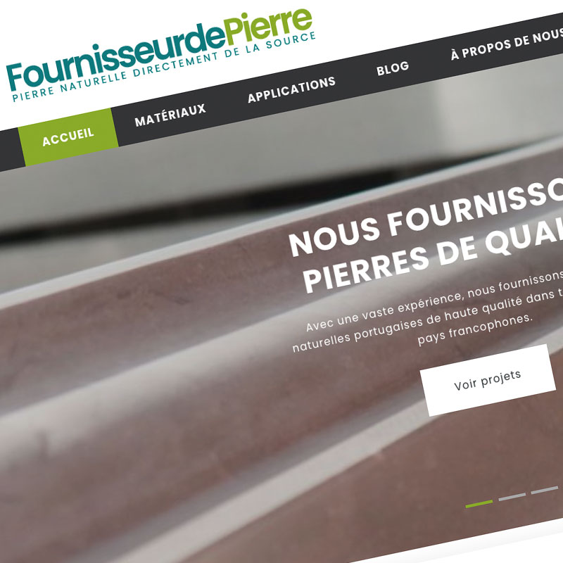 Fournisseurdepierre.fr website